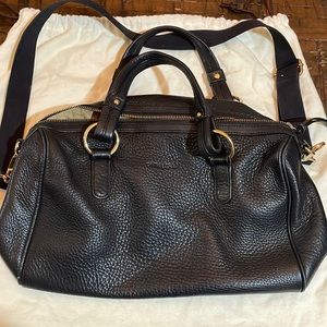 Cynthia Rowly classic peppled leather large shoulder bag, no scratches or tears